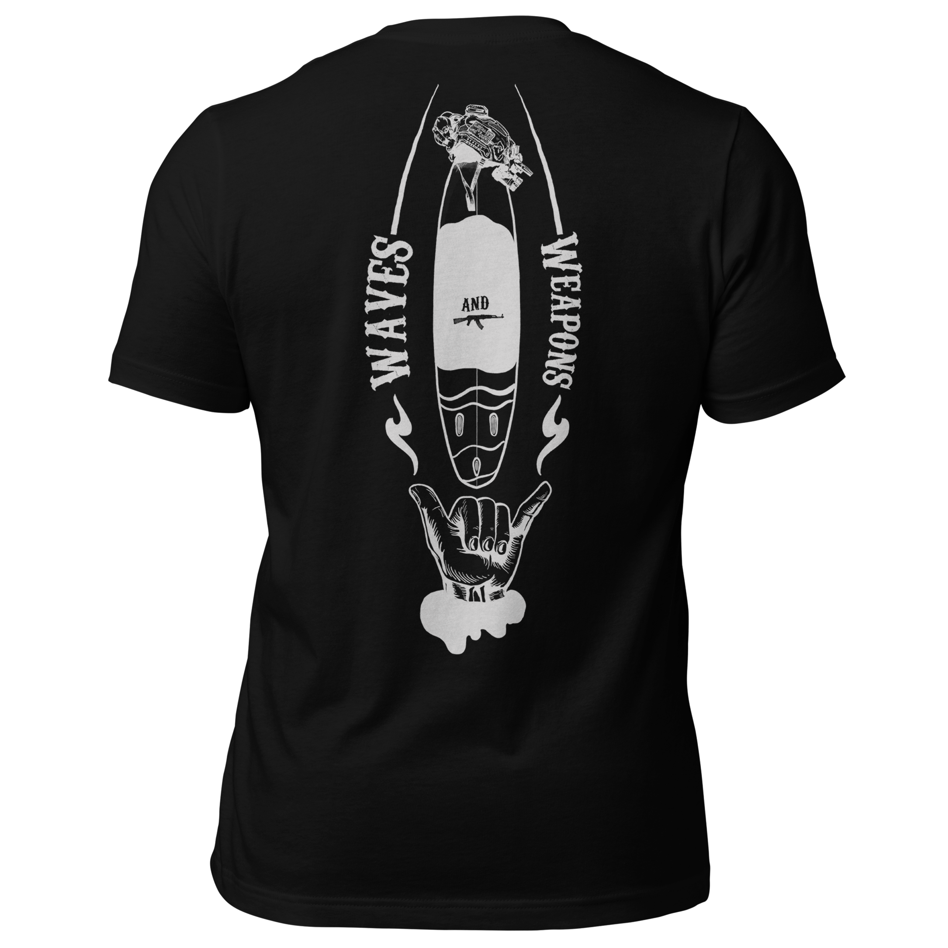 Waves And Weapons - Black Tee